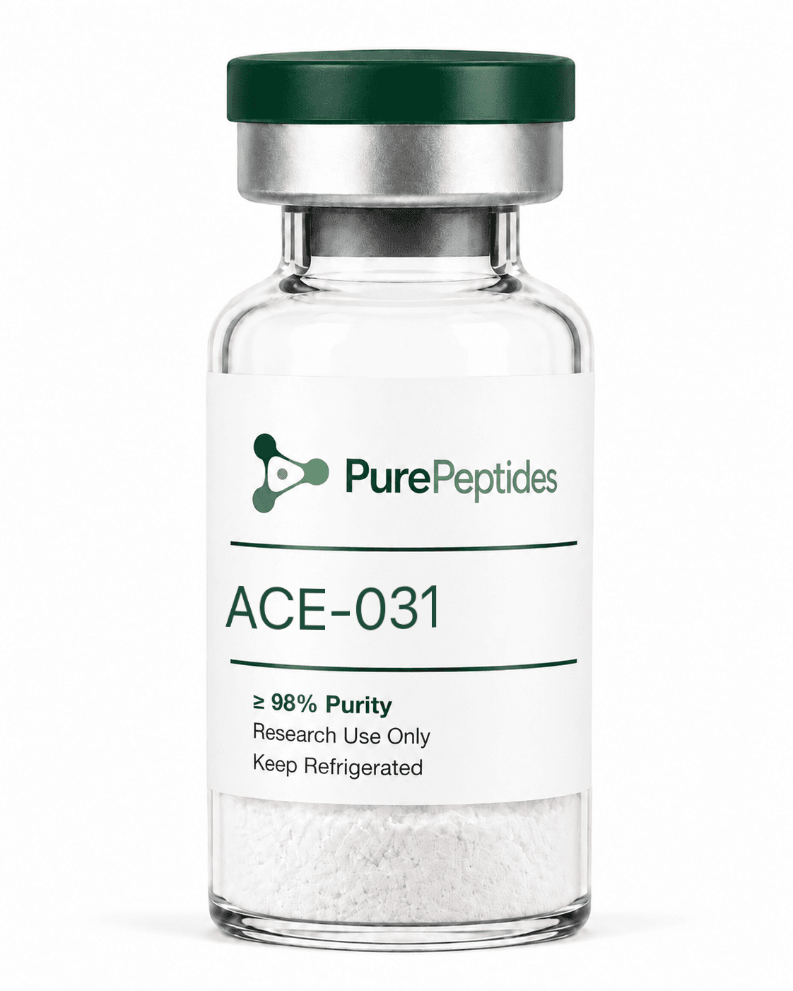 ACE-031 proteína de investigación — ≥98% pureza por HPLC — CAS N/A (recombinant fusion protein) — polvo liofilizado para investigación de laboratorio in vitro — Pure Peptides