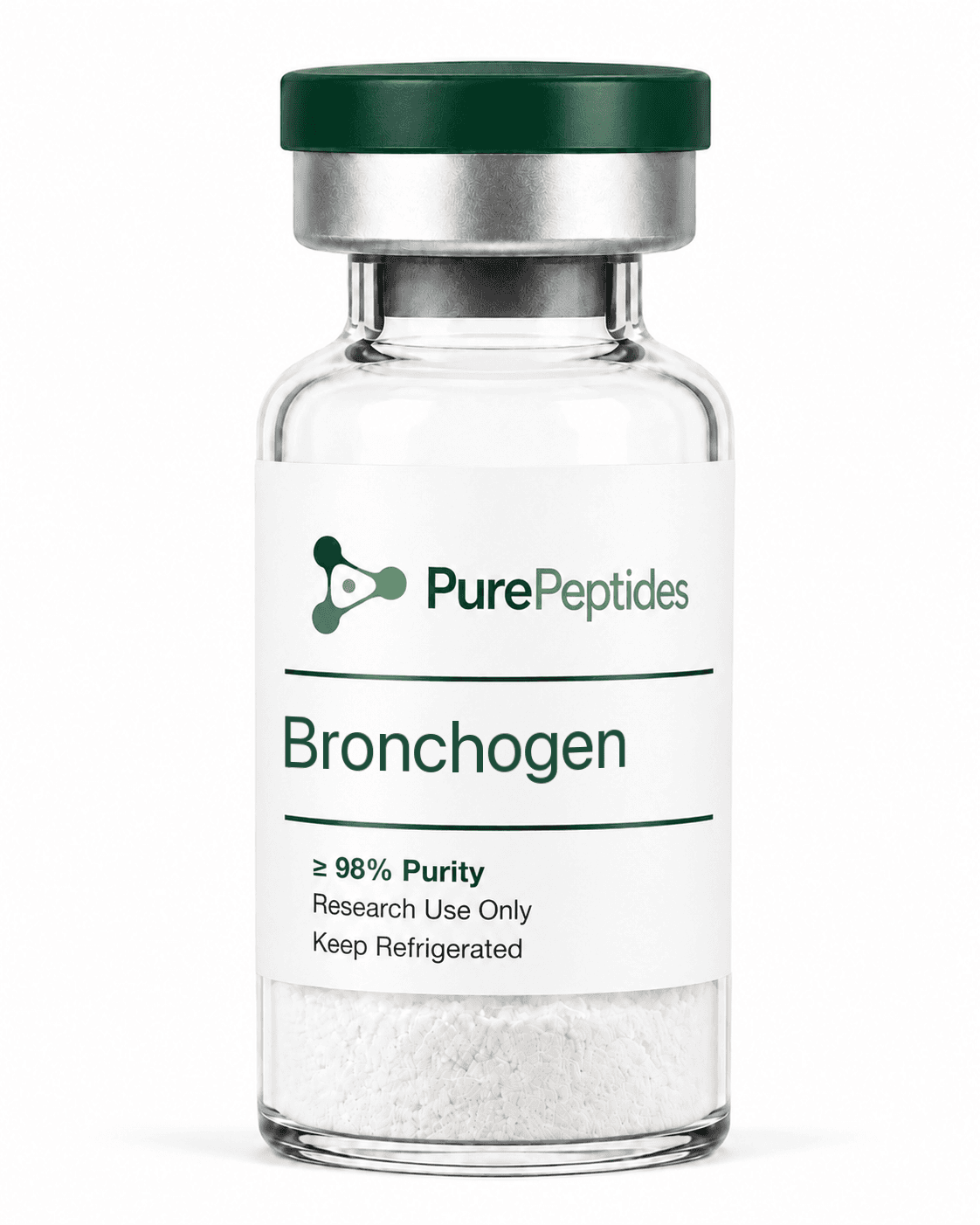 Bronchogen research peptide — ≥98% purity by HPLC — CAS N/A (Khavinson bioregulator) — lyophilized powder for in-vitro laboratory research — Pure Peptides