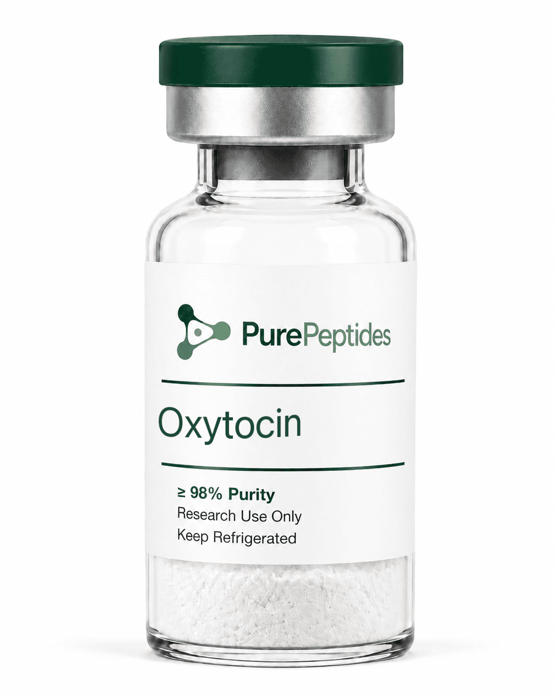 Oxytocin research peptide — ≥98% purity by HPLC — CAS 50-56-6 — lyophilized powder for in-vitro laboratory research — Pure Peptides