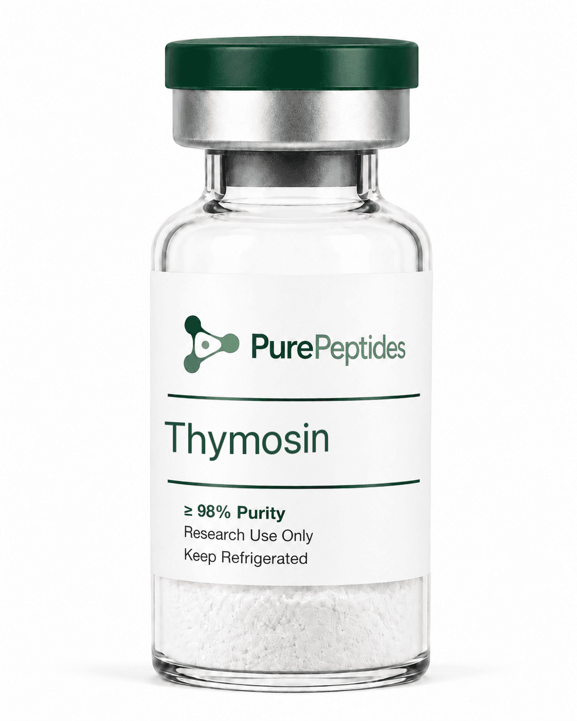 Thymosin Alpha-1 péptido de investigación — ≥98% pureza por HPLC — CAS 62304-98-7 — polvo liofilizado para investigación de laboratorio in vitro — Pure Peptides