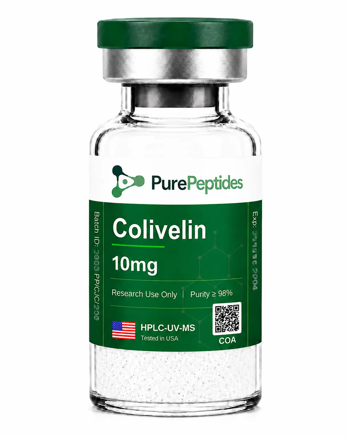 Colivelin research peptide, >99% purity by HPLC, CAS 867021-83-8, lyophilized powder for in-vitro laboratory research, Pure Peptides