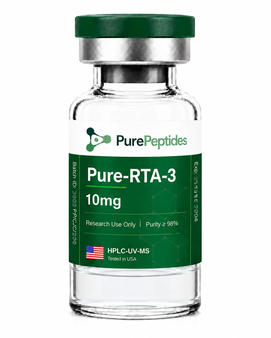 Pure-RTA-3 10mg research peptide vial